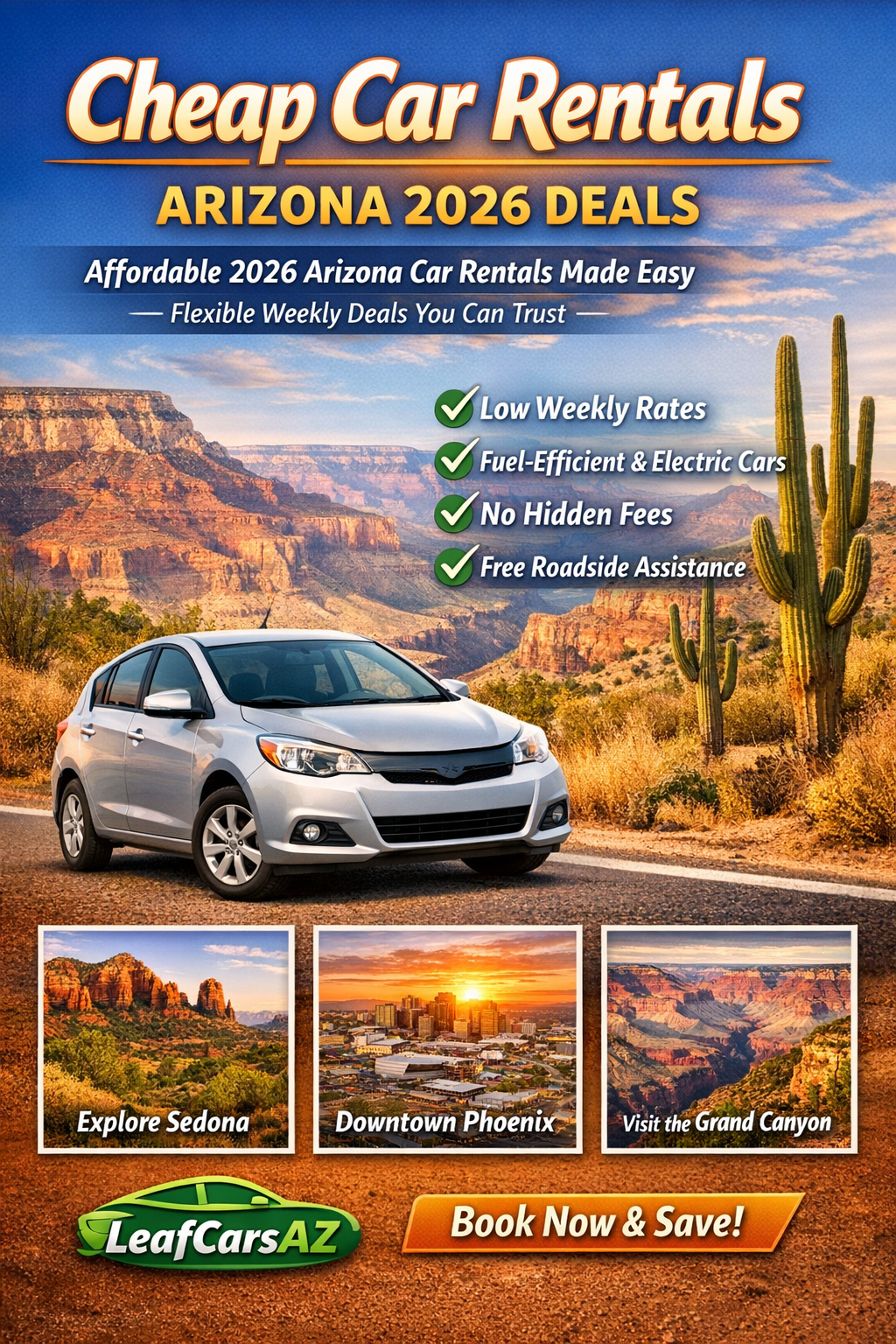 Cheap Car Rentals Arizona 2026: Your Guide to Affordable Deals with LeafCarsAZ